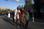 کاروان نمادین دشت کربلا در فرخشهر به راه افتاد
