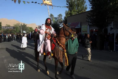 کاروان نمادین دشت کربلا در فرخشهر به راه افتاد