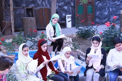 اجرای هنر جویان کودک و نوجوان تئاتر آرام
عکس :جواد هیاریان