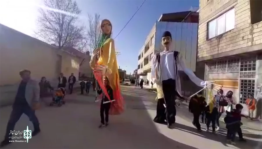 عروسک های غول پیکر پیام آور بهار در فارسان شدند 2