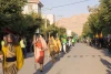کاروان نمادین دشت کربلا در فرخشهر به راه افتاد